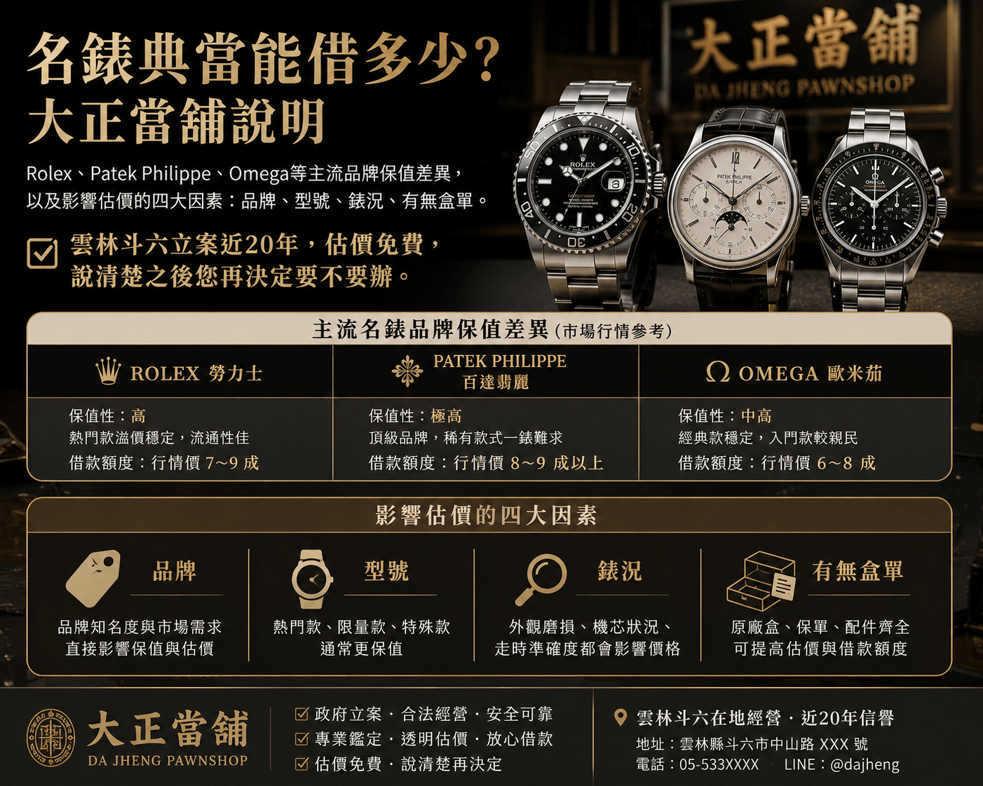 雲林名錶典當 雲林名錶典當