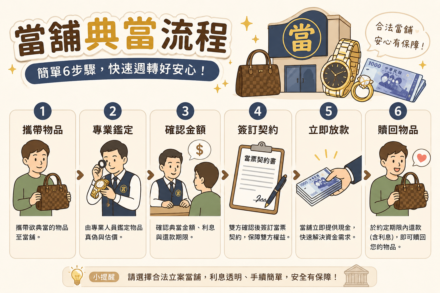 當舖典當流程 當舖典當流程